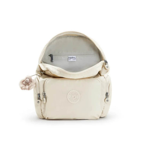 MOCHILA BEIGE CITY ZIP KIPLING
